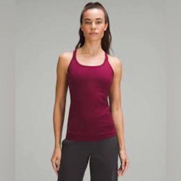 lululemon athletica Tops - Lululemon Women’s Ebb To Street Tank Top Deep Luxe Purple Red Ribbed Size 8